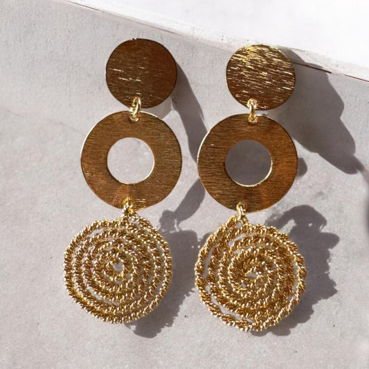 Cascade circles earrings