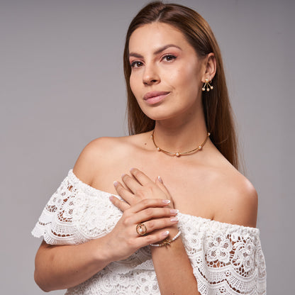 Triple Pearl Duo Studs