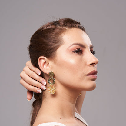 Cascade circles earrings