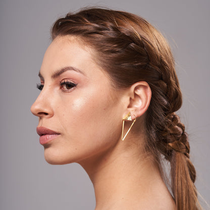 Pyramid Grace Duo Studs