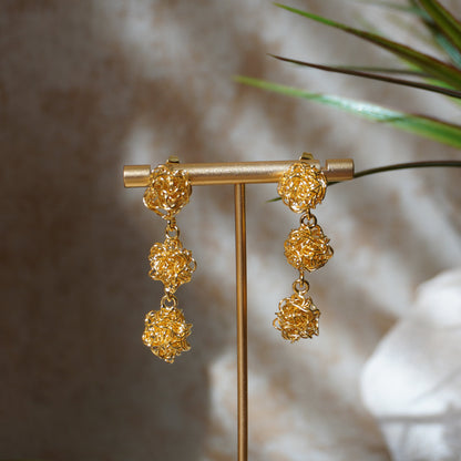 Golden Blossoms Earrings