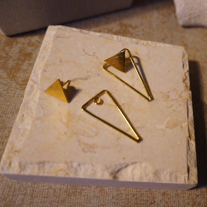 Pyramid Grace Duo Studs