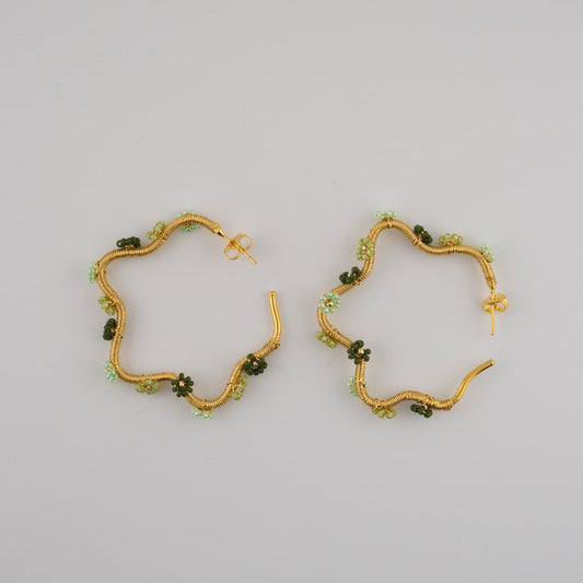 Irregular flower Hoops
