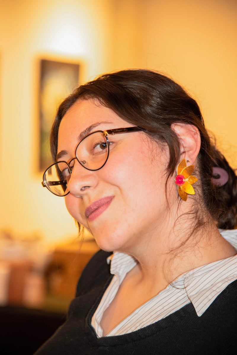 Aretes Flor de ágata - Community photo 4