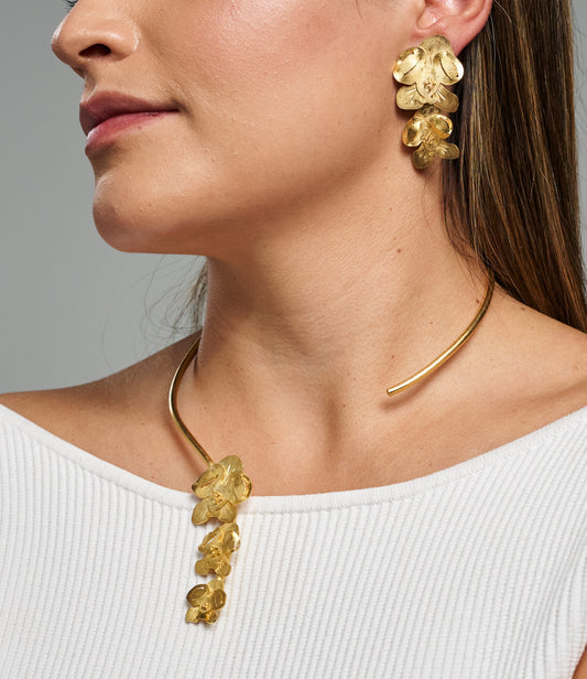 Cattleya Drop Choker