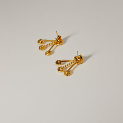 Triple Pearl Duo Studs