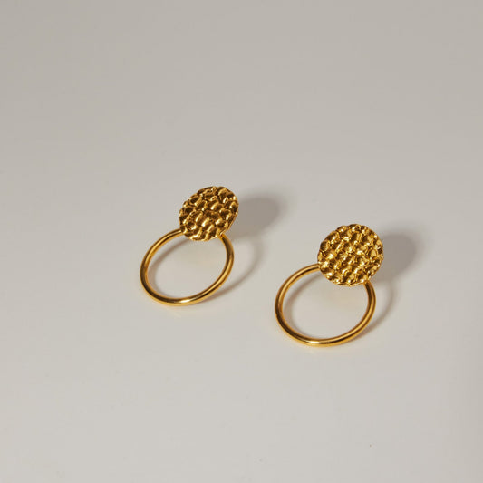Circle Pearls Studs