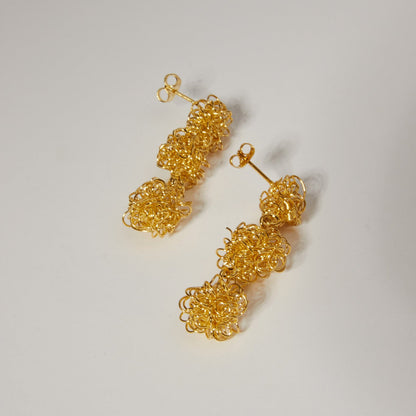 Golden Blossoms Earrings