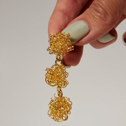 Golden Blossoms Earrings